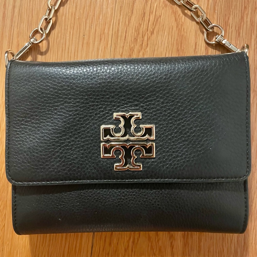 Tory Burch Black Leather Crossbody Bag